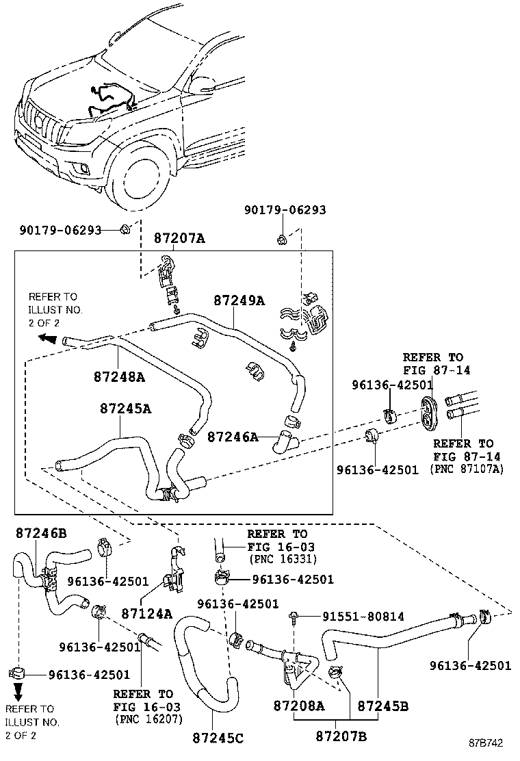 شلنگ های بخاری لندکروزر