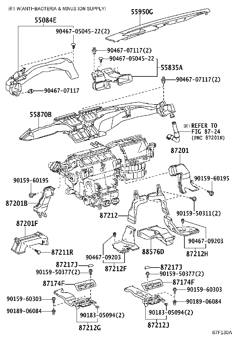 پنل و کلیدهای کولر LX570
