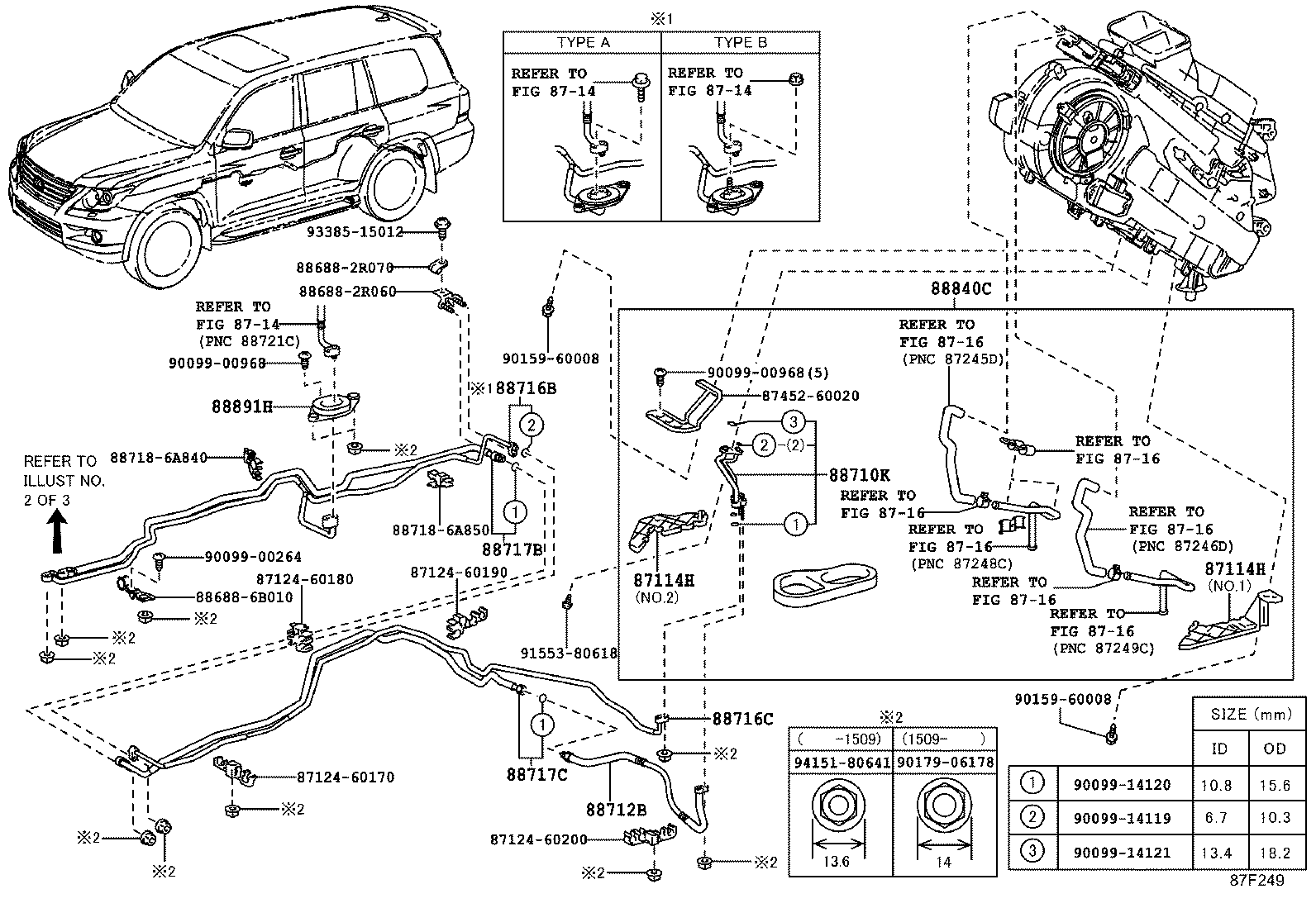 لوله های و رادیاتور کولر LX570