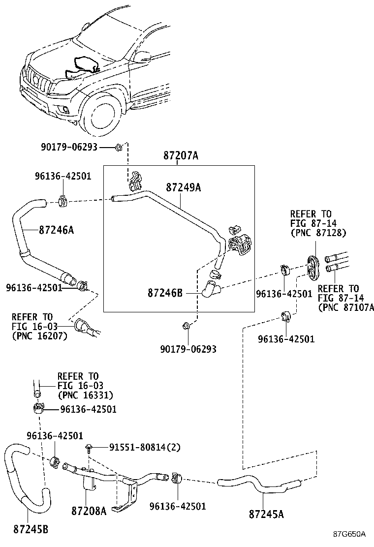 شلنگ های بخاری لندکروزر