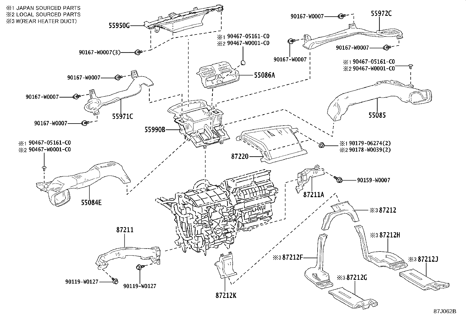 پنل و کلیدهای کولر یاریس