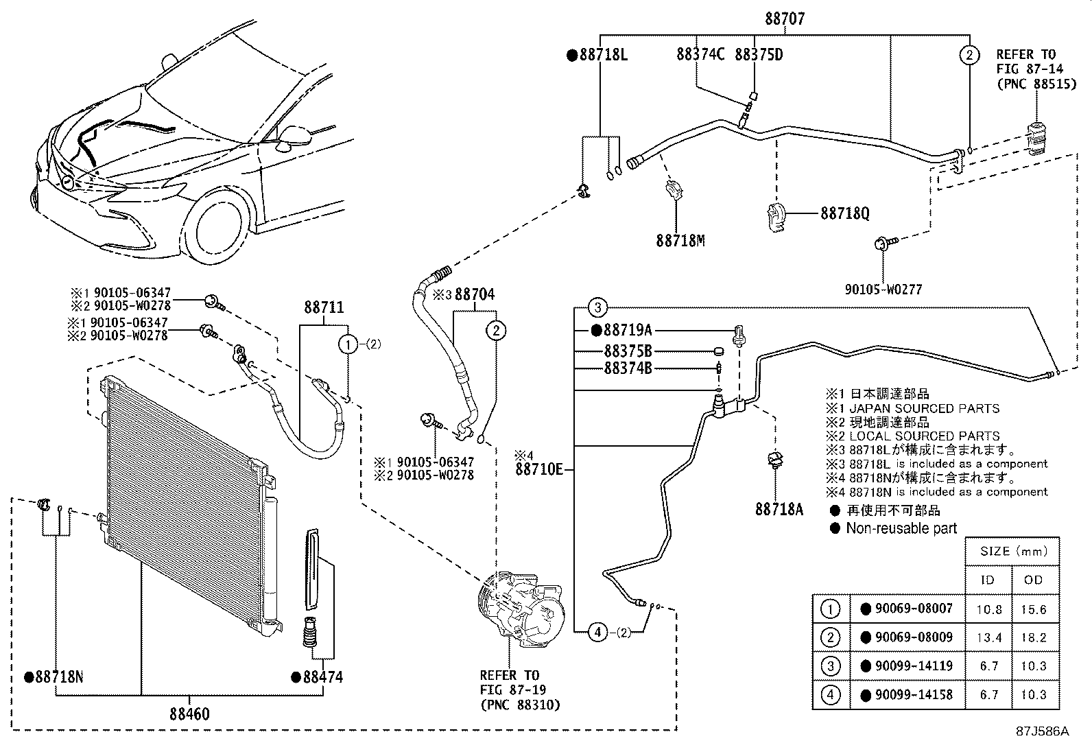 لوله های و رادیاتور کولر کمری