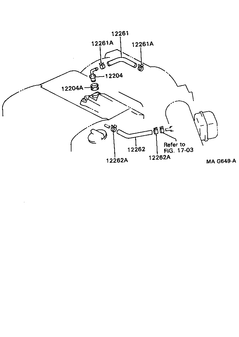 1201:VENTILATION HOSE CAMRY