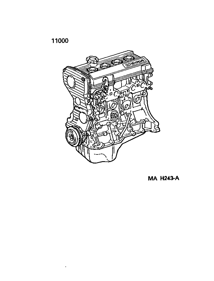 1101:PARTIAL ENGINE ASSEMBLY RAV4