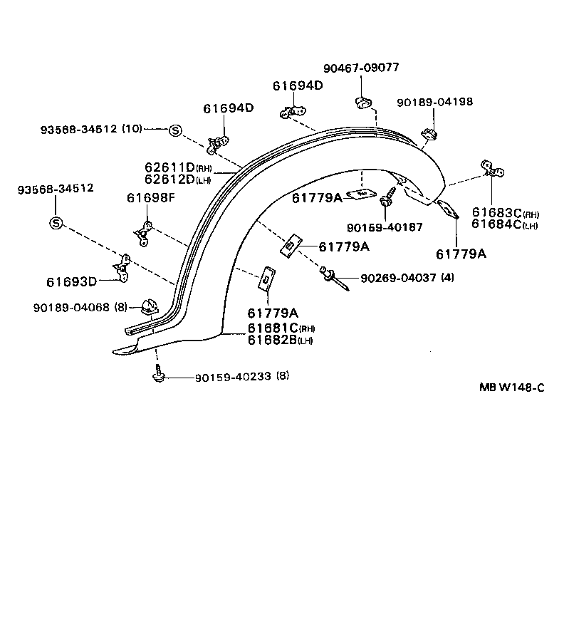 قطعات بدنه هایلوکس