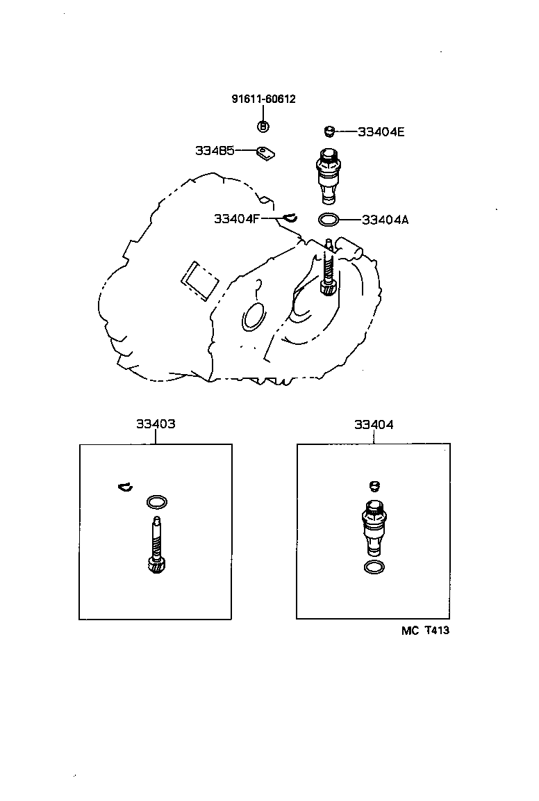 3304:SPEEDOMETER DRIVEN GEAR (MTM) COROLLA