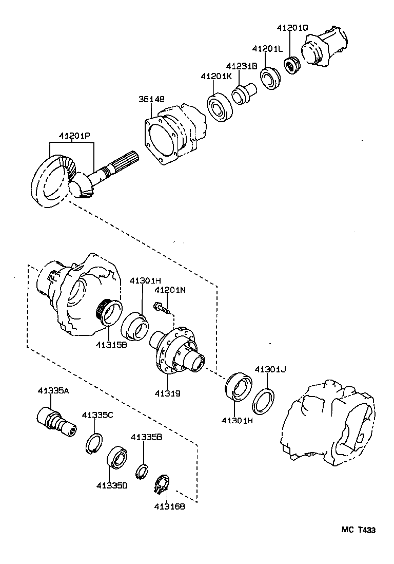 3610:TRANSFER GEAR COROLLA